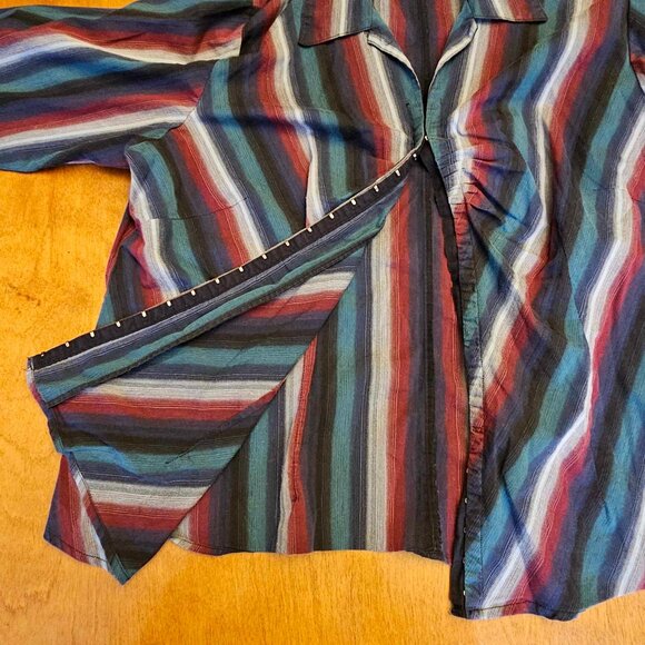 Quizz woman stretch hook front stripe Longsleeve blouse sz 20 women - Picture 3 of 7